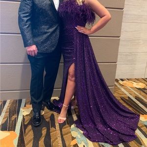 Beautiful purple gown